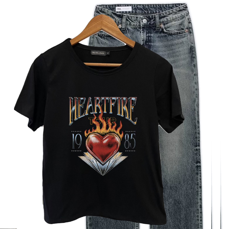 Remera Heart Fire