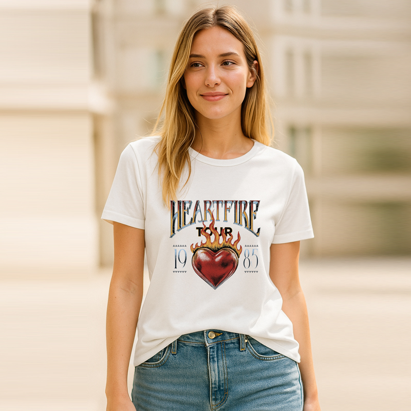 Alternative view of Remera Heart Fire